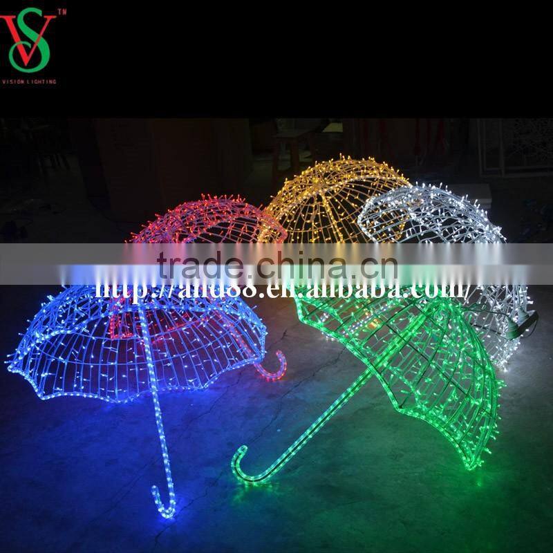 led light decorative umbrella for Christmas decoration