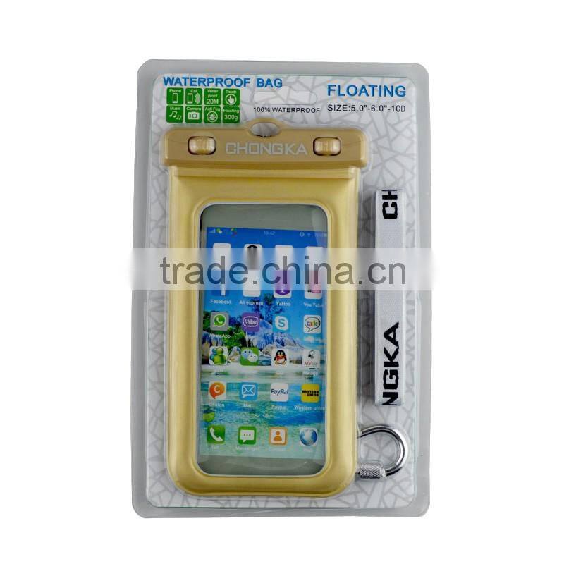 boating sport waterproof bag for cellphone