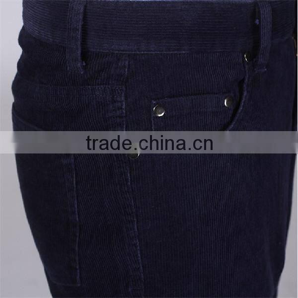 Wholesale colorful cotton cheap high waist corduroy pants