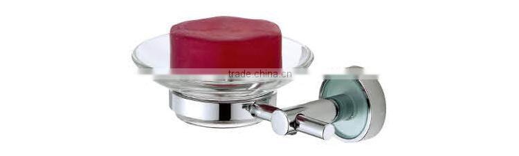 home daily use round clear glass hotel dish holder