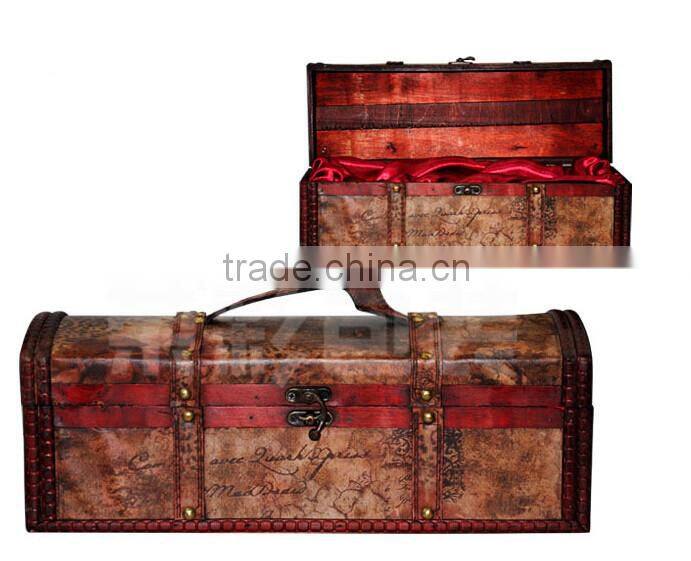 High-end vintage style leather material wine bottle holder