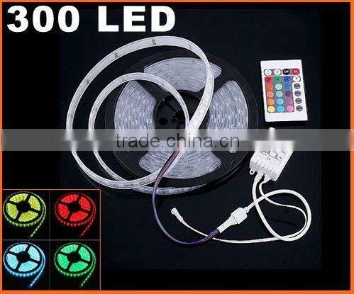 5meters 5050 300led 72w 12v IP65 waterproof RGB LED Strip light
