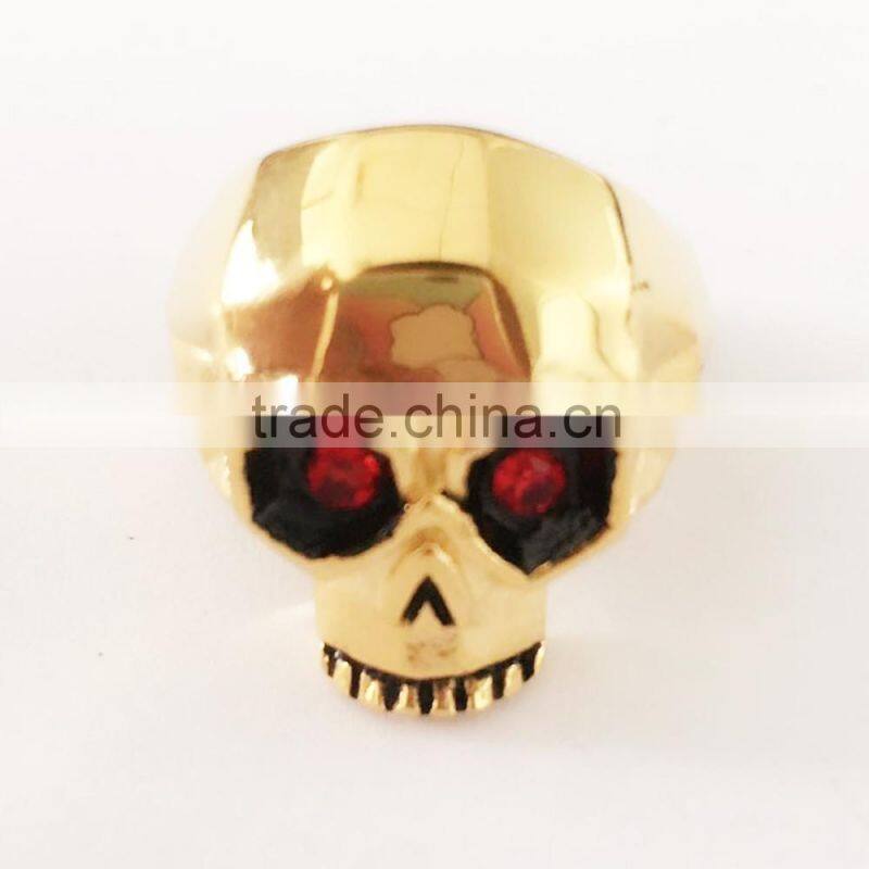 Jingli Jewelry silve color blue evil eyes skull rings for women (HS-113)