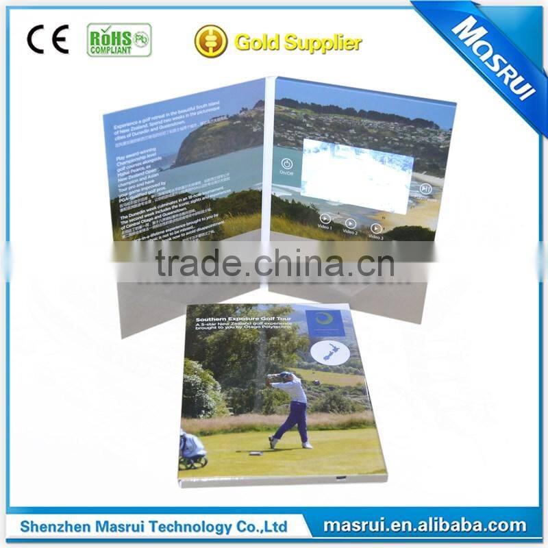 Promotional Card Product Type and Paper Material video advertising card