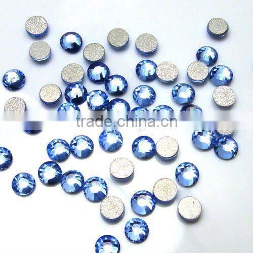 Flat back rhinestones lt sapphire