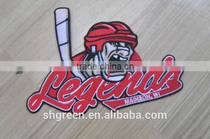 3D embossed eagle logo embroidery patch