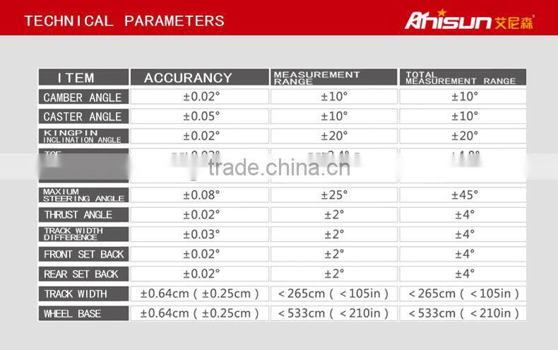 Hot sale 3D wheel aligner machine / tires wheel alignment with CE