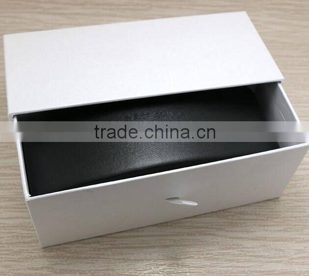 Recyclable Feature high end PU sunglass box/dark glasses boxes gift package