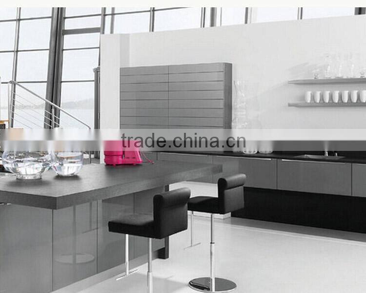Kitchen cabinet high gloss lacquer and grey lacquer kitchen cabinet