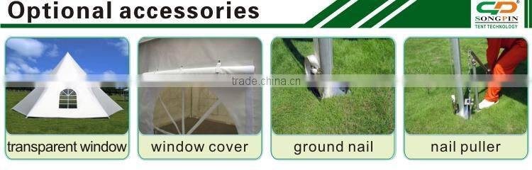 Hot sale 8m yellow outdoor party event star shape garden sauna tent