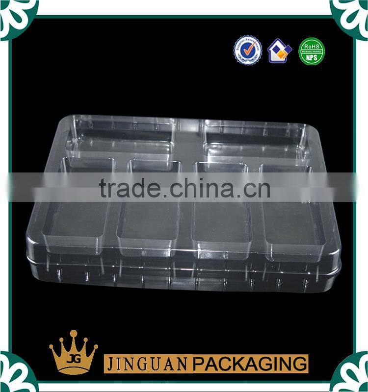 Clear PVC material blister packaging tray