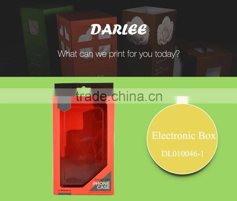 China unique recycled clear window paper packaging box for cell phone case