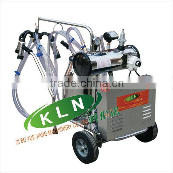 portable milking machine with one bucket