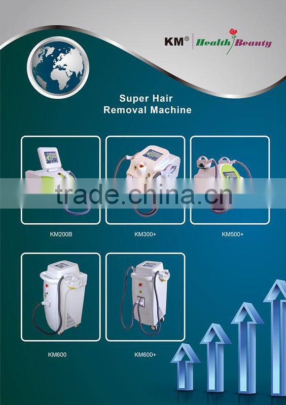 2015 newest 10 times faster than IPL, hair removal super ipl laser shr machine/opt shr