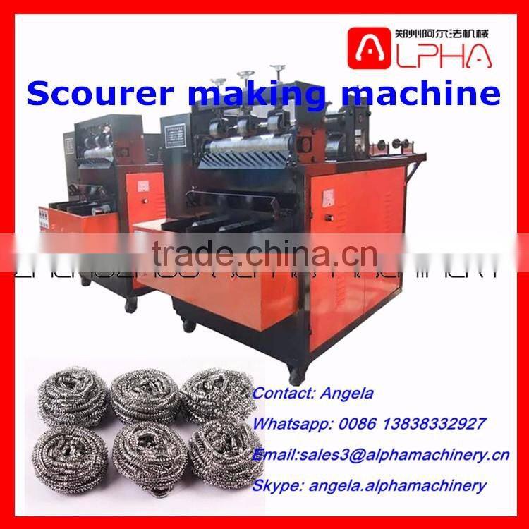 Good quality stainless steel scourer making machine