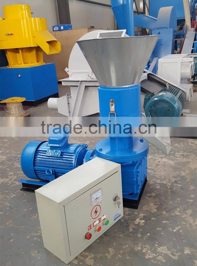 100~120kg/h rotating roller type biomass waste pellet machine/pellet granulator machine for home use