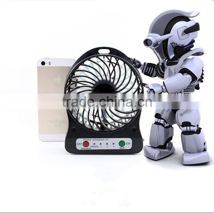Factory wholsales Rechargeable Mini USB Fan With Battery