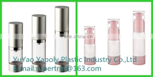 Good quality AS airless cosmetic bottle Cosmetic airless pump bottle