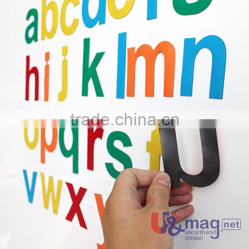 Fridge Decoration Educational Toys Fridge Magnet Solid Color Letters Lowercase Fridge Magnet Letters