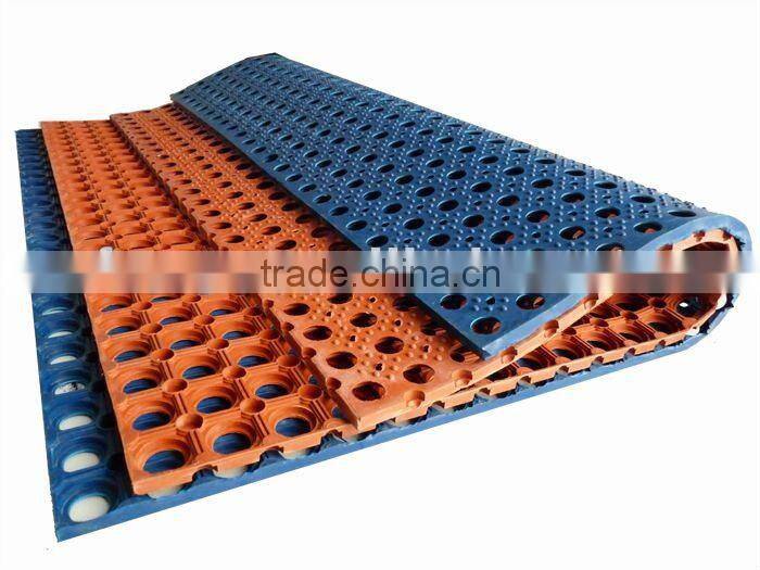 anti-fatigue rubber ring mats/hollow matting 22mm thickness