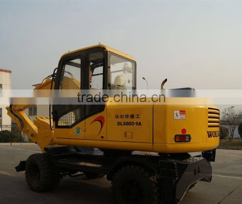 china new brand wolwa wheel hydraulic excavator