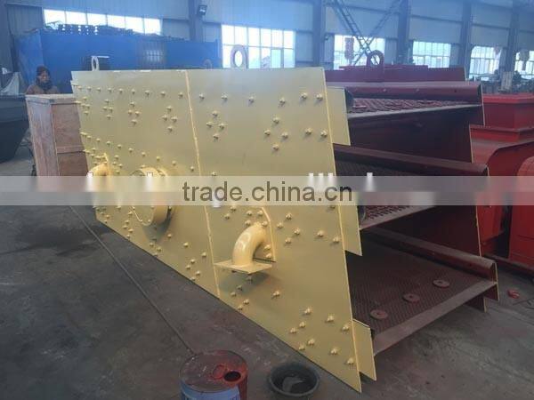 mini electric motor sand double deck vibrating screen