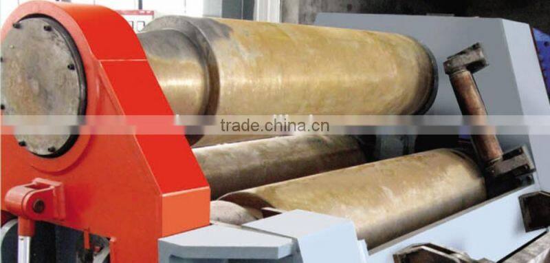 PLC Control Hydraulic Arc Down-Adjusting Three Roller Plate Bending Machine