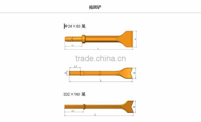 Drill rod for air pick hammer and hand hold rock drill