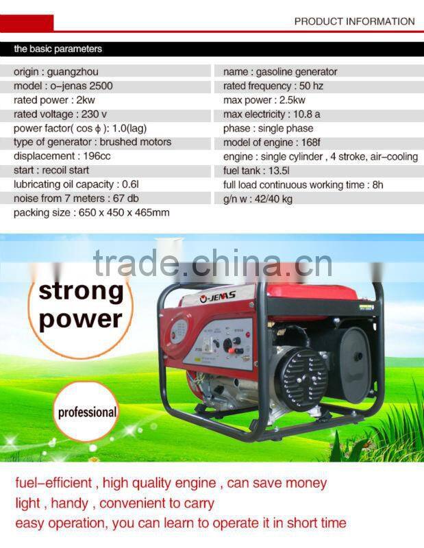 188 gasoline generator whole machine and spire sparts