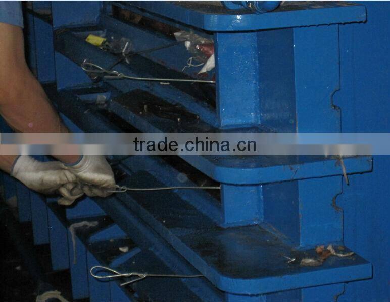 High capacity semi-automatic baler pressing machine / used clothing baling machine