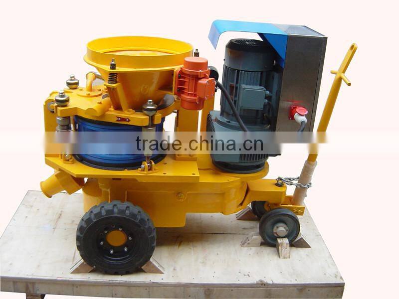 Tunnel building used air motor drive professional wet shotcrete machine