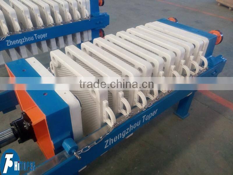 Automatic once opened filter press, press filter 4m2