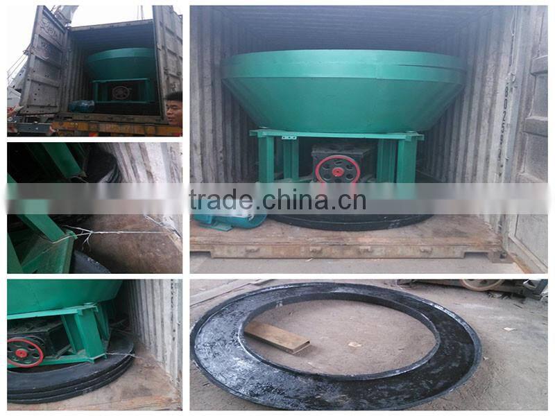 Sudan Wet Pan Mill for Gold Good Performance 1400 Gold Grinding Machine