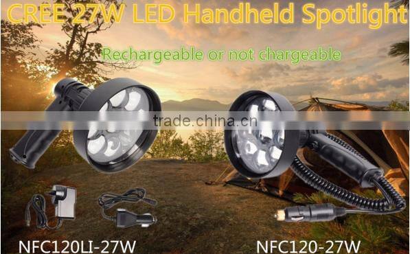 Guangzhou night hunting torch light handheld 27w led super bright outdoor lighting