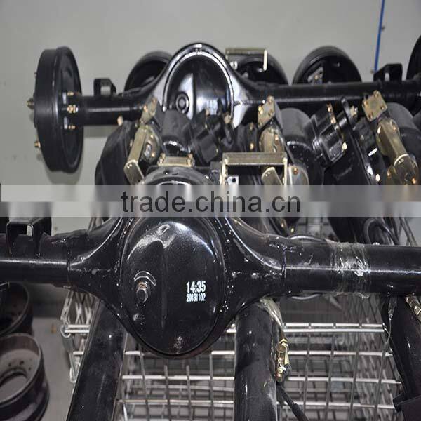 China manufacture rear axle assembly with 2 reducer speed gearbox
