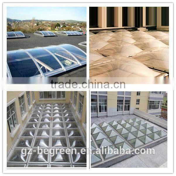 polycarbonate roof panel Round&Pyramid skylight for led