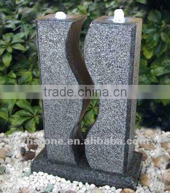 outdoor natural stone garden water fountain