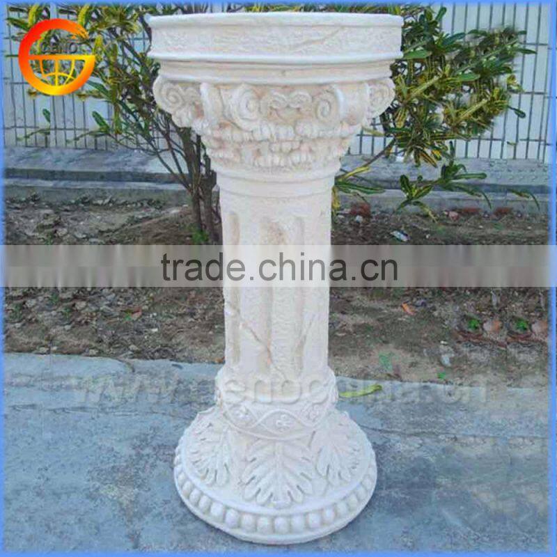 Home and garden fiberstone round column