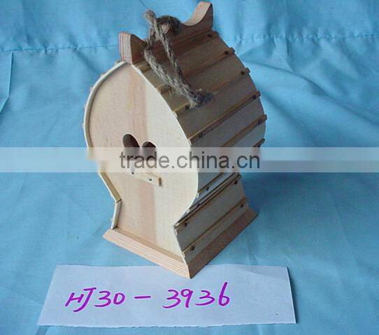 New unfinished wooden bird house wholesale