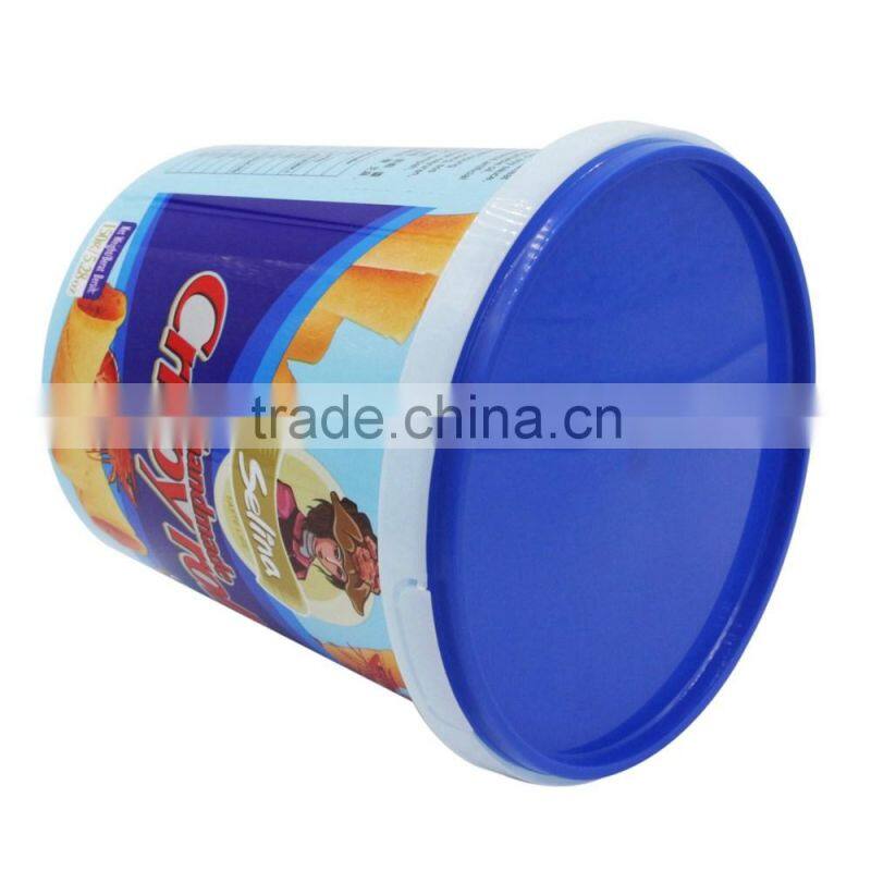 730ml IML PP Packaging Custom Cookie Boxes,Plastic Biscuit Packaging Suppliers
