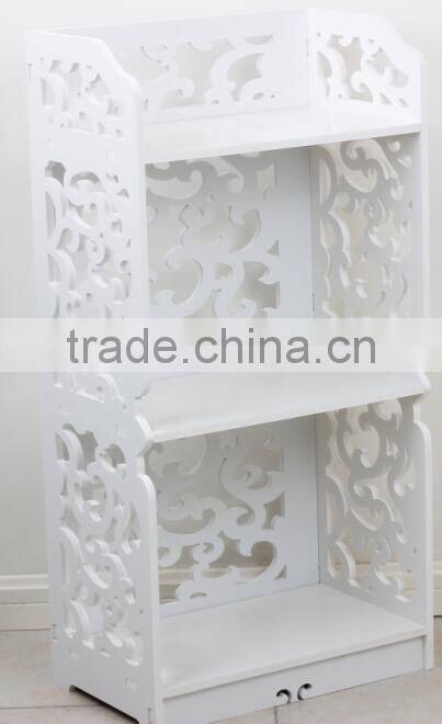 Store More Decorative Carved Pattern Storage Shelf