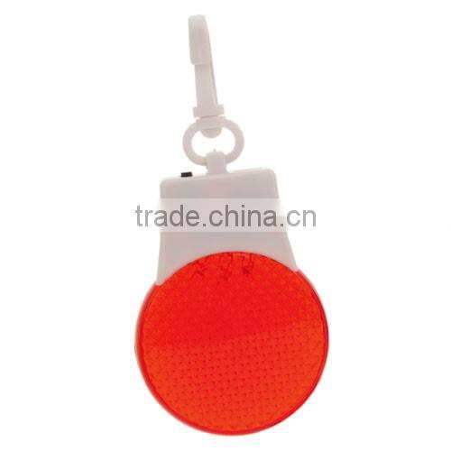 Plstic reflective tag with carabiner