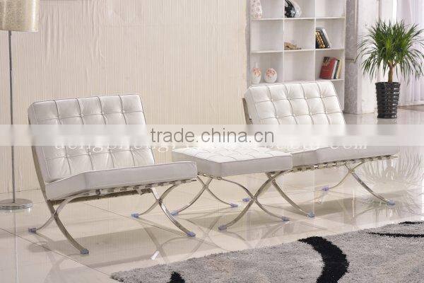 barcelona chair with ottoman