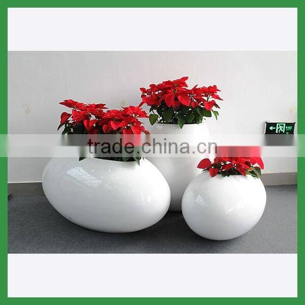 FO-326 Modern Style Fiberglass Flower Pots Set