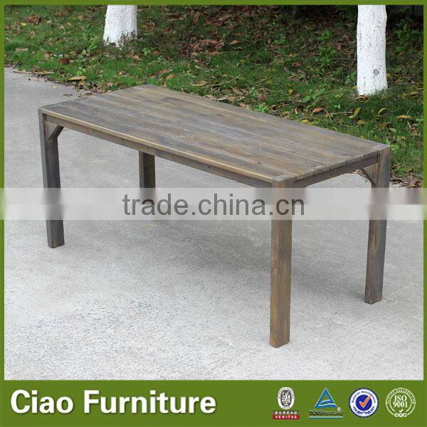 Pine wood furniture solid wood dining table set
