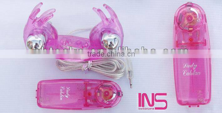 180 degree revesing rotation rabbit two vibrators