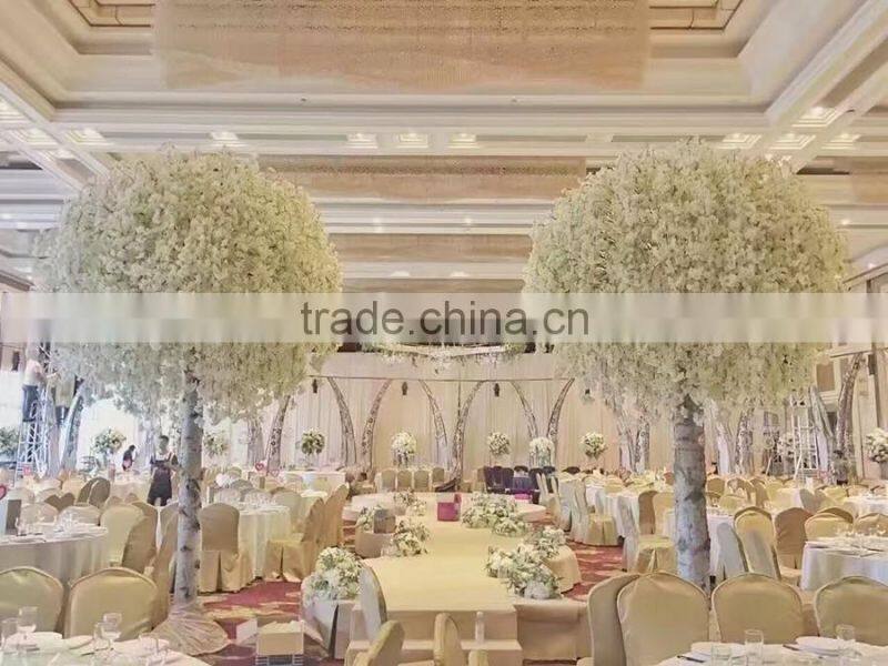 Artificial white cherry blossom tree for wedding landscape decoration