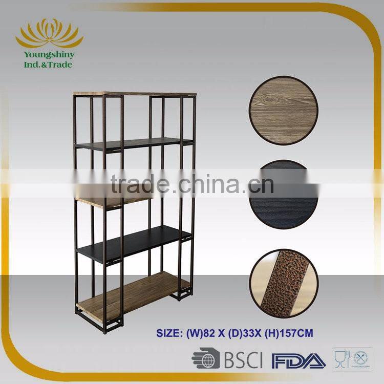 Convenient grocery free standing shopping display store supermarket shelf