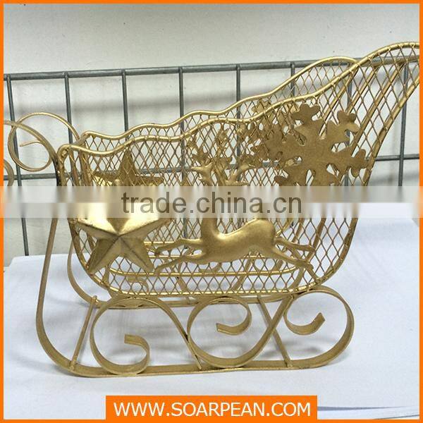 New Products Metal Trolley Handmade Christmas Ornament