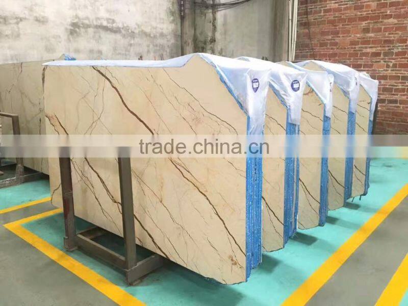 High Quality Polished Cream Color Natural Marble Big Slabs and Tiles BF12-03314a